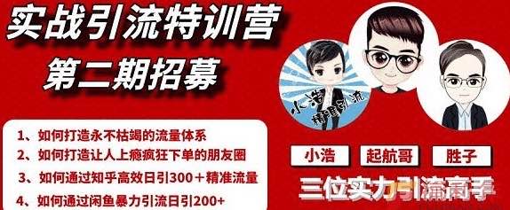 起航哥引流實(shí)戰(zhàn)特訓(xùn)營(yíng)2期，2020年最新全套課程 百度網(wǎng)盤(pán)插圖