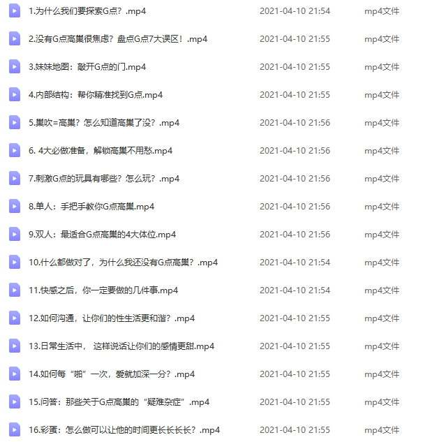 吳小飄15堂G點(diǎn)愉悅手冊(cè)，打開高潮新世界_趣資料視頻資源插圖3