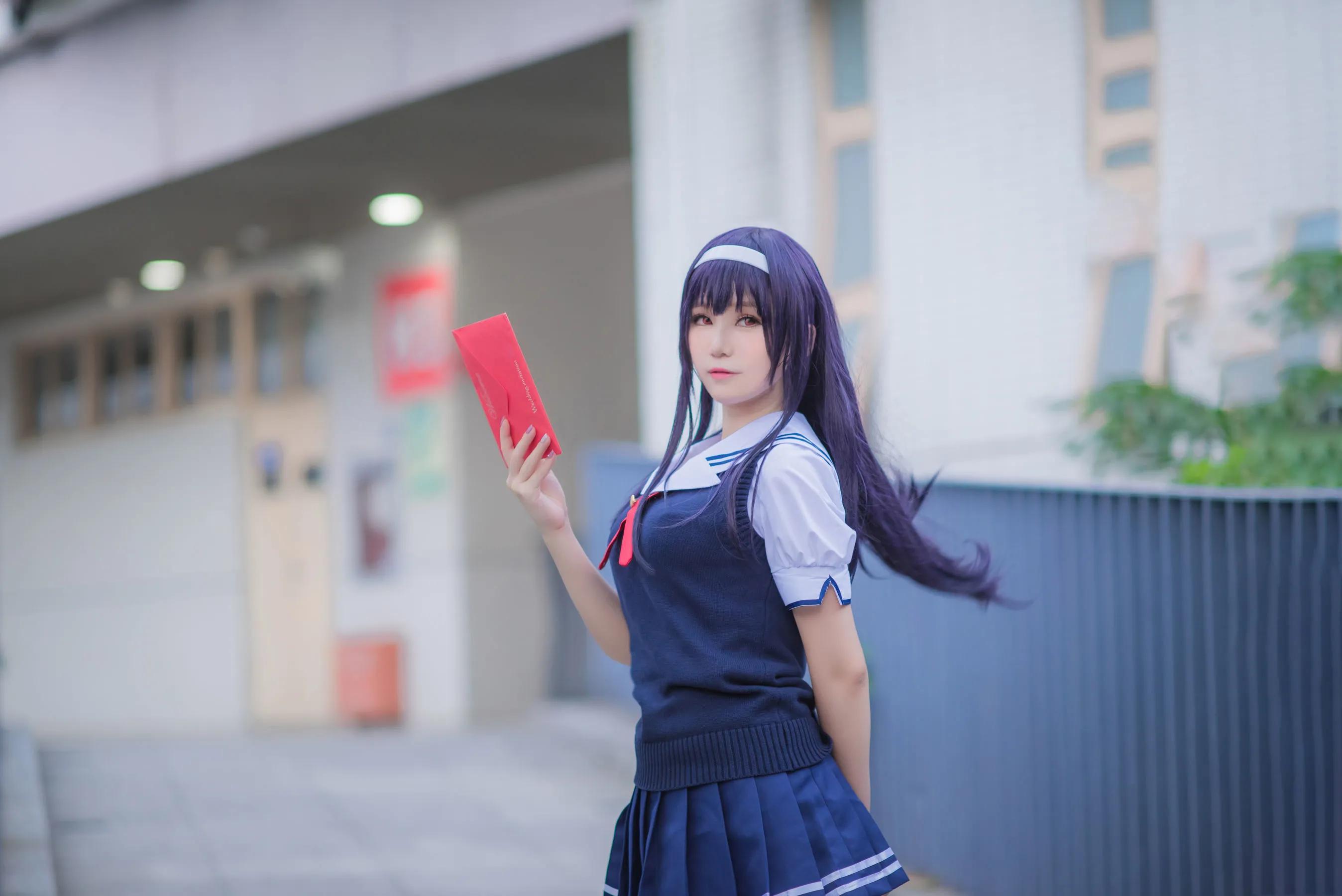 蘿莉COS 校服 黑絲誘惑圖欣賞（CN：白金Saki）插圖21