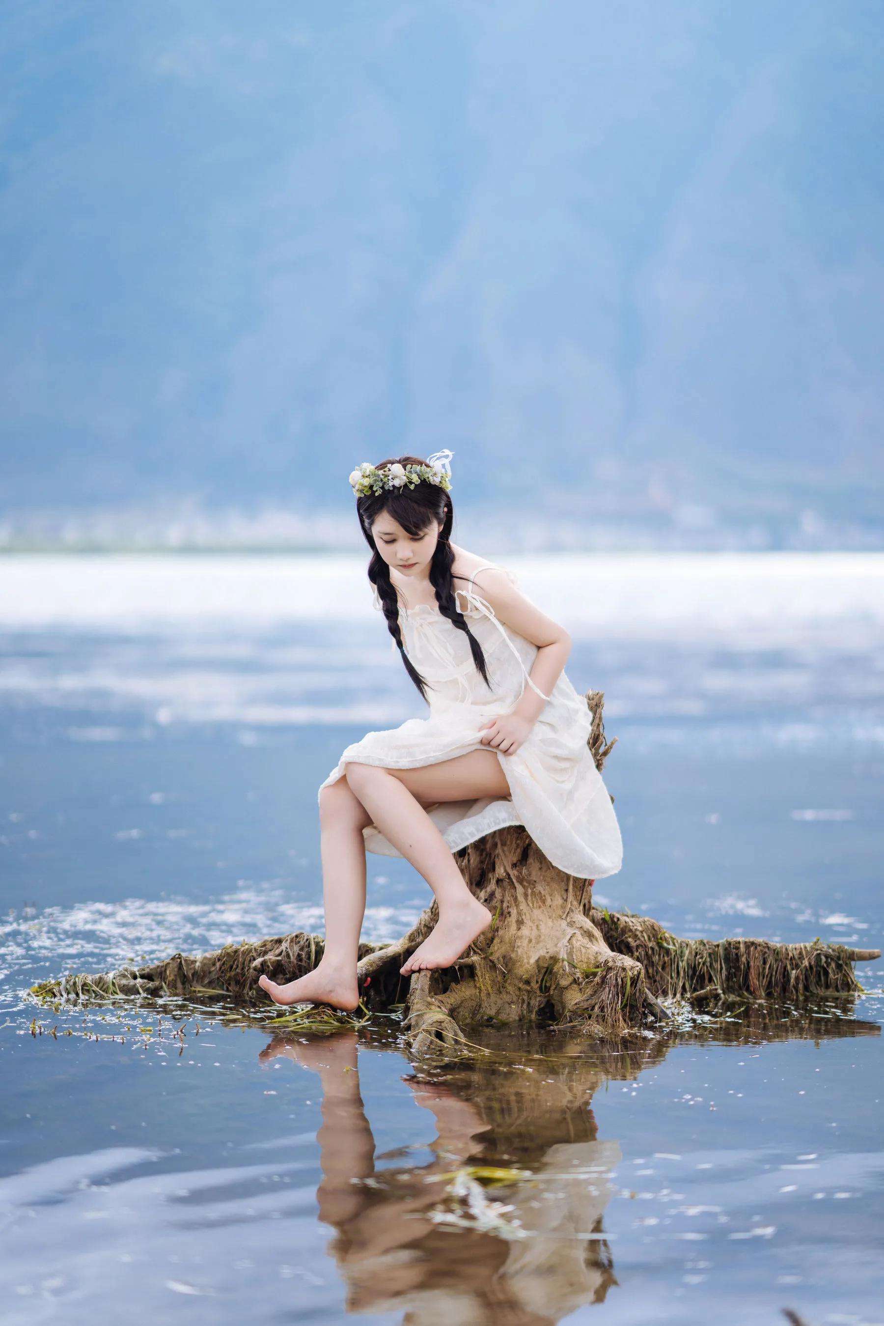 喵糖映畫(huà) 海邊姑娘（鏡醬）純色白裙，嚶嚶嚶插圖14