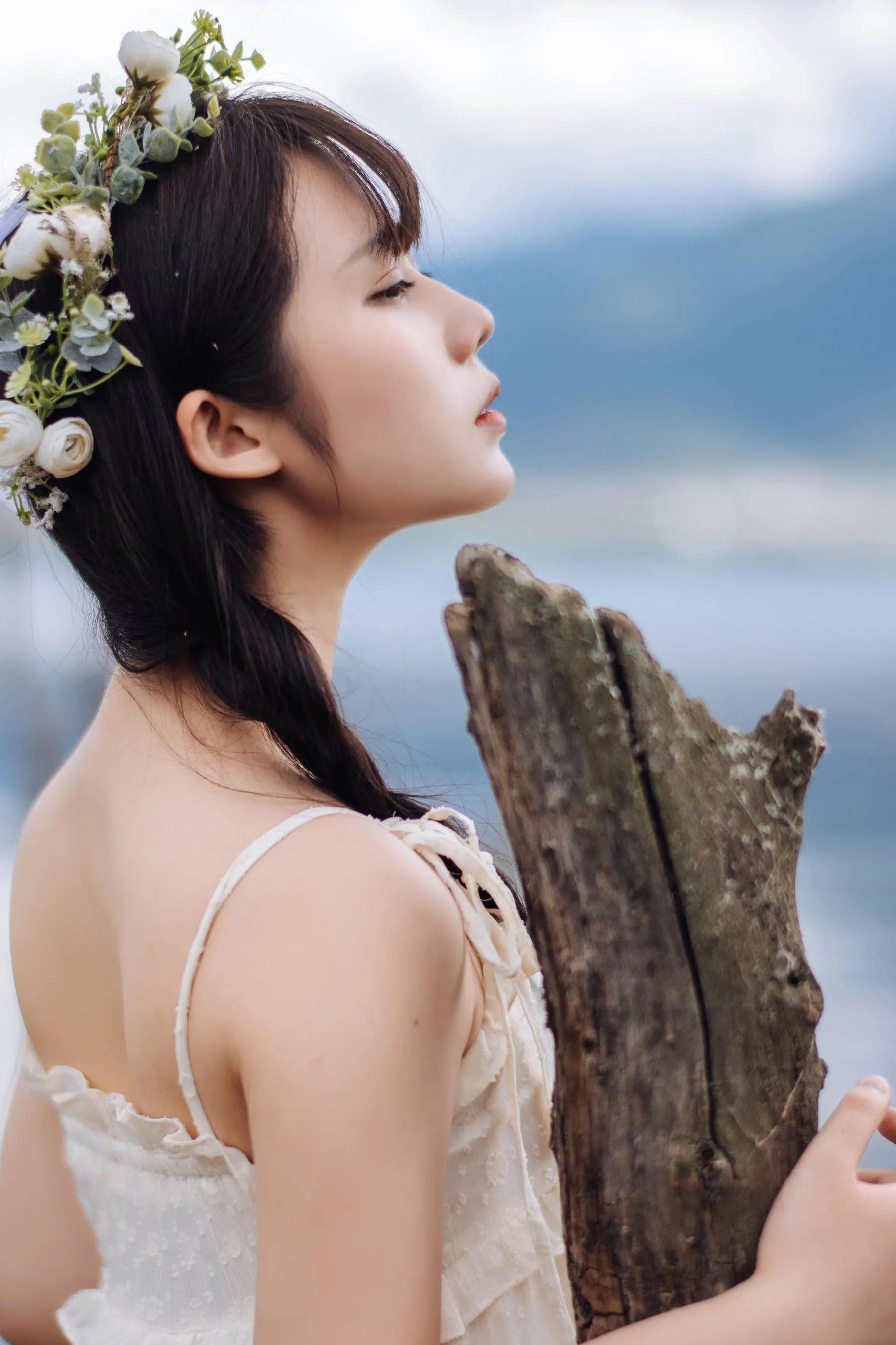 喵糖映畫(huà) 海邊姑娘（鏡醬）純色白裙，嚶嚶嚶插圖6
