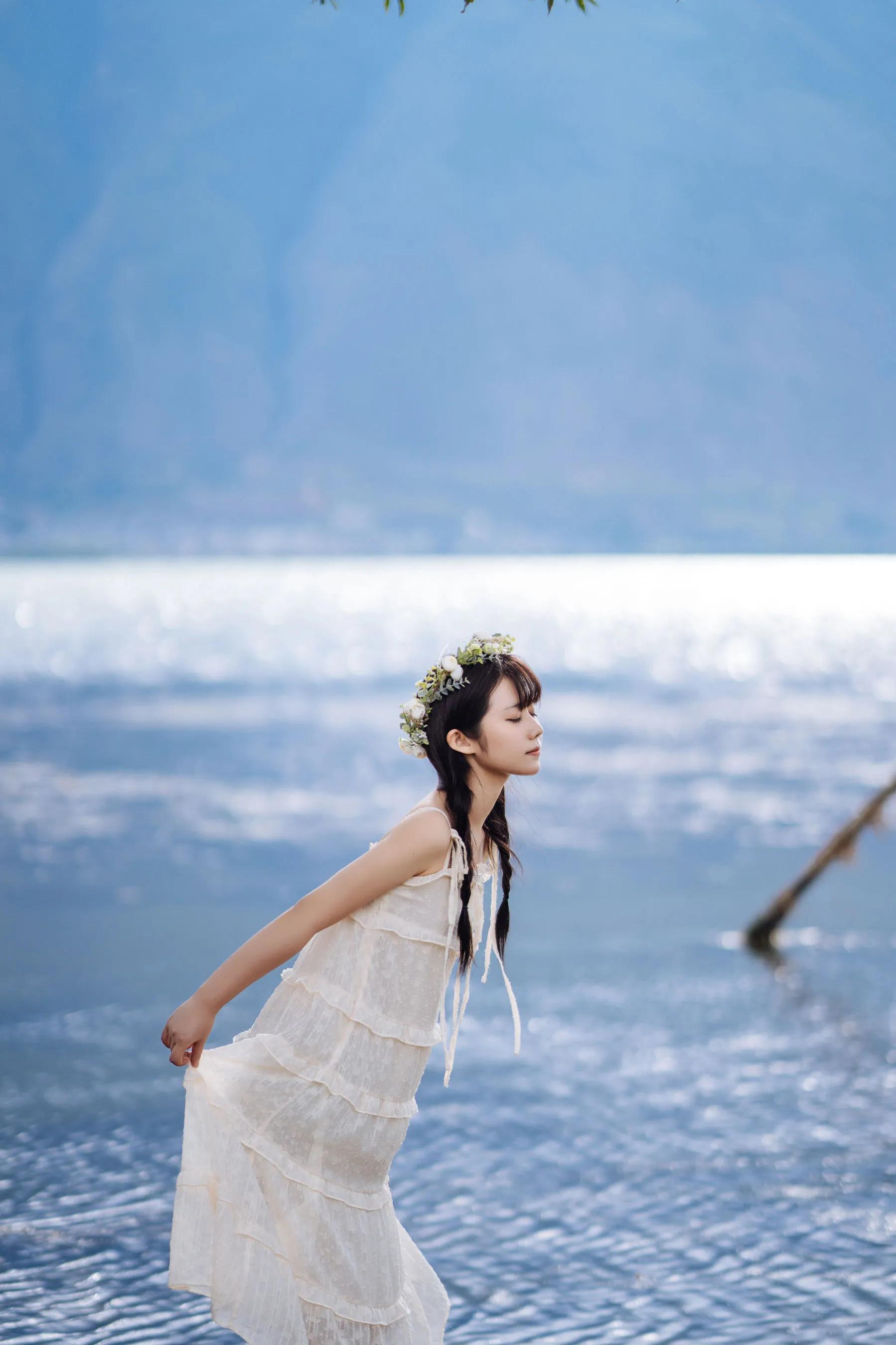 喵糖映畫(huà) 海邊姑娘（鏡醬）純色白裙，嚶嚶嚶插圖11