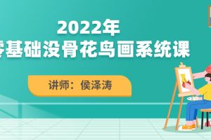 侯澤濤2022零基礎沒骨花鳥畫系統(tǒng)課百度網(wǎng)盤插圖