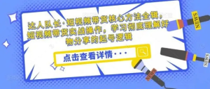 達(dá)人隊(duì)長(zhǎng)?短視頻帶貨核心方法實(shí)戰(zhàn)操作，學(xué)會(huì)好物分享起號(hào)插圖