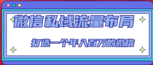 微信私域流量布局課程，打造年入百萬的微信【7節(jié)視頻課】百度網(wǎng)盤插圖